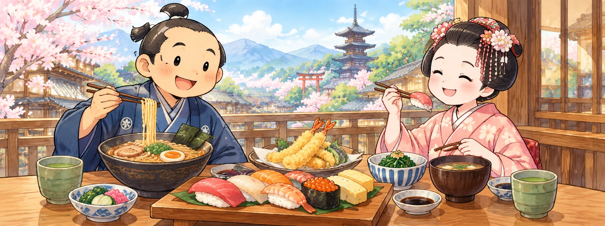 日本の食事のイメージ