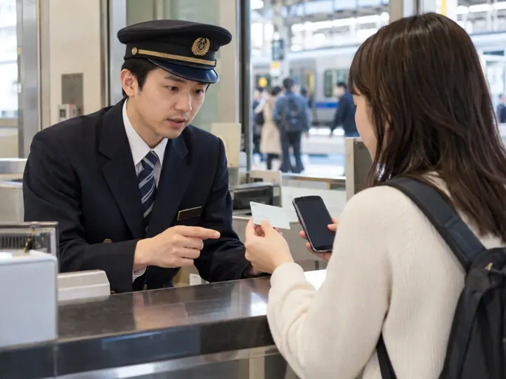 駅の係員へ相談