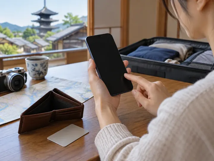 携帯電話とカードを保護