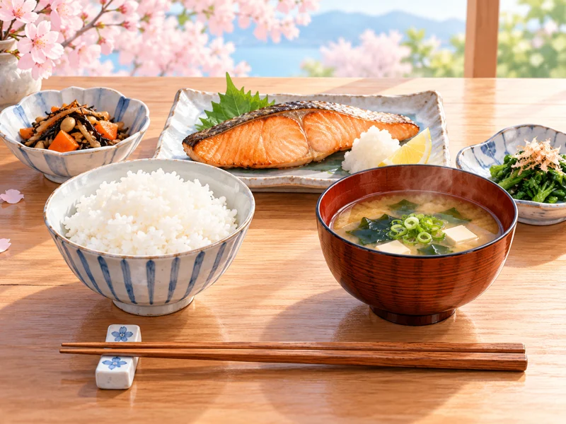 箸置きにそろえた箸