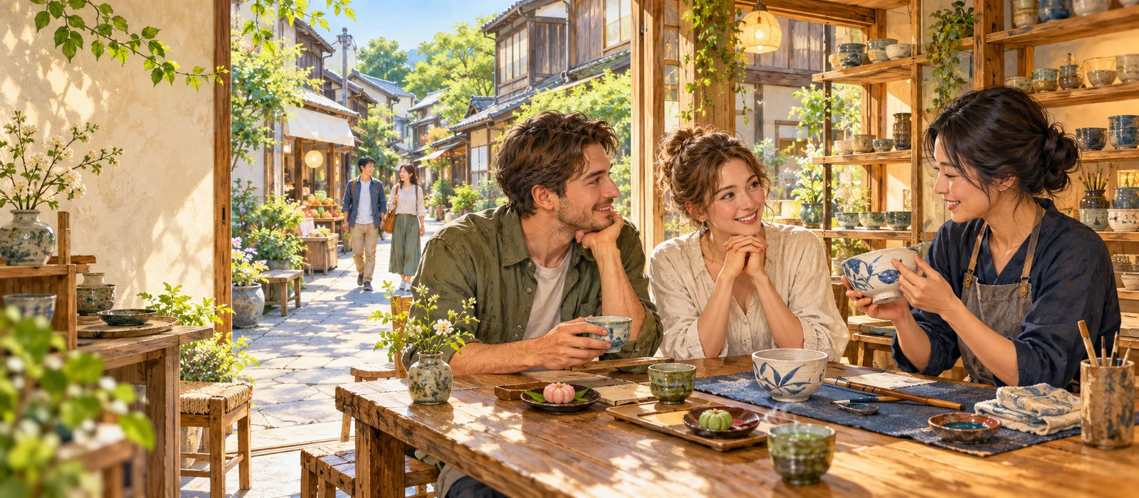 Find your way to enjoy Japan — an illustrative scene