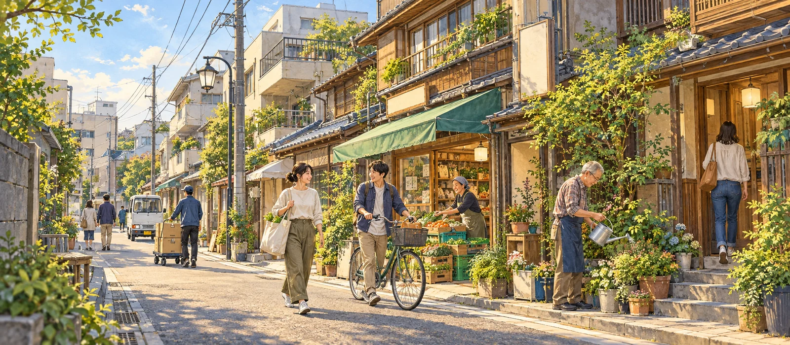 Understanding Japan and its people — an illustrative scene